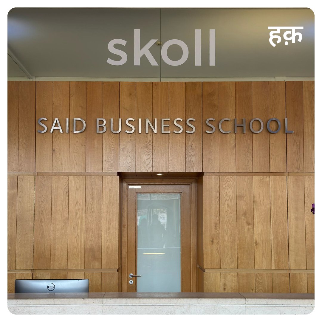 haqdarshak's tweet image. We’re at the 2025 Skoll World Forum, running from April 1–4 in Oxford, UK!

Hosted by Skoll Foundation (@SkollFoundation), the forum is chance for leaders and innovators to come together, share ideas, and explore opportunities to drive enduring change.
