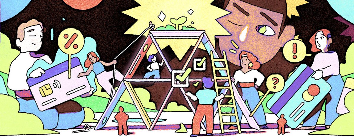 Fun header #illustration done for Banzai on what to look out for with credit cards. #art