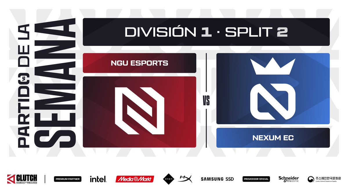 ¡Este es el partido de la semana en la División 1 de las #ClutchSeries!

Tendremos:
💥<a href="/NGU_eSports_/">NGU eSports</a> vs <a href="/NexumEC/">NexumEC</a>

¿Qué equipo conseguirá llegar a los Playoffs?