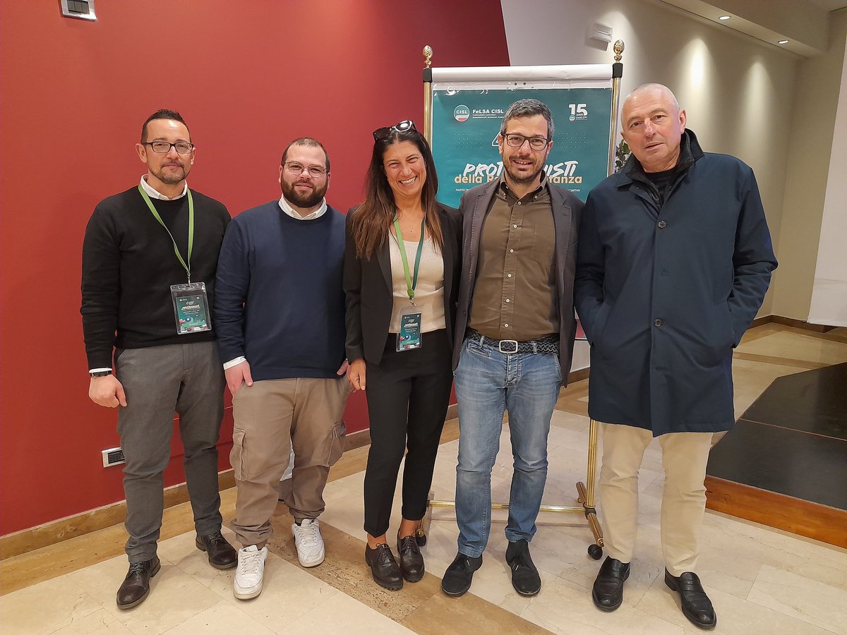 Cisl_Umbria's tweet photo. Luca Minestrini è stato eletto segretario generale #Felsa #Cisl #Umbria, nella sua segreteria Ilaria Spinelli e Marco Bergamini. Il segretario generale nazionale Felsa Cisl Daniel Zanda ha concluso i lavori del 2 aprile 2025 del Congresso Felsa Cisl Umbria
https://t.co/zD2fM3alYw https://t.co/lasz9snaKY