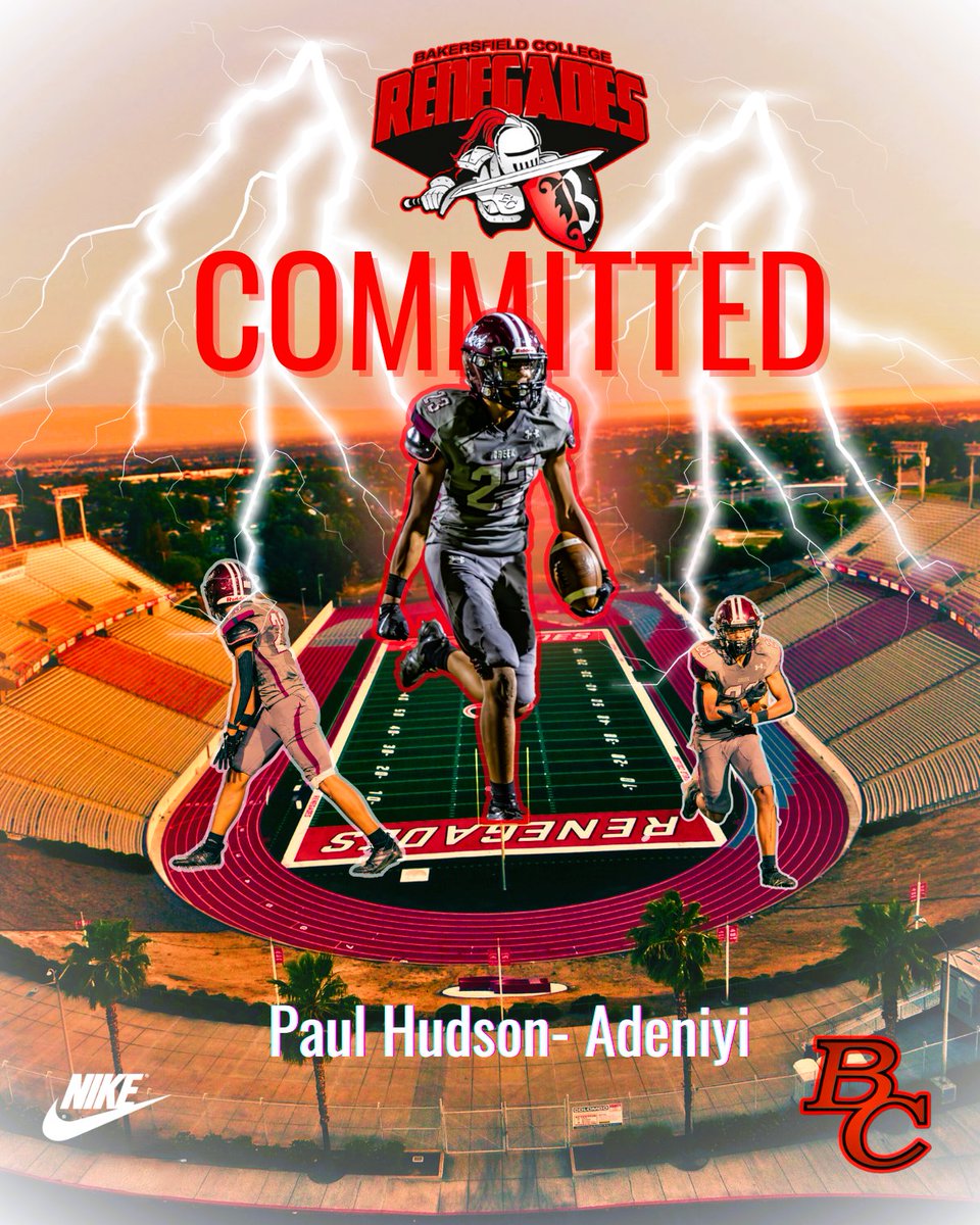I would like to announce that I am officially committing to Bakersfield College. Go Gades!
