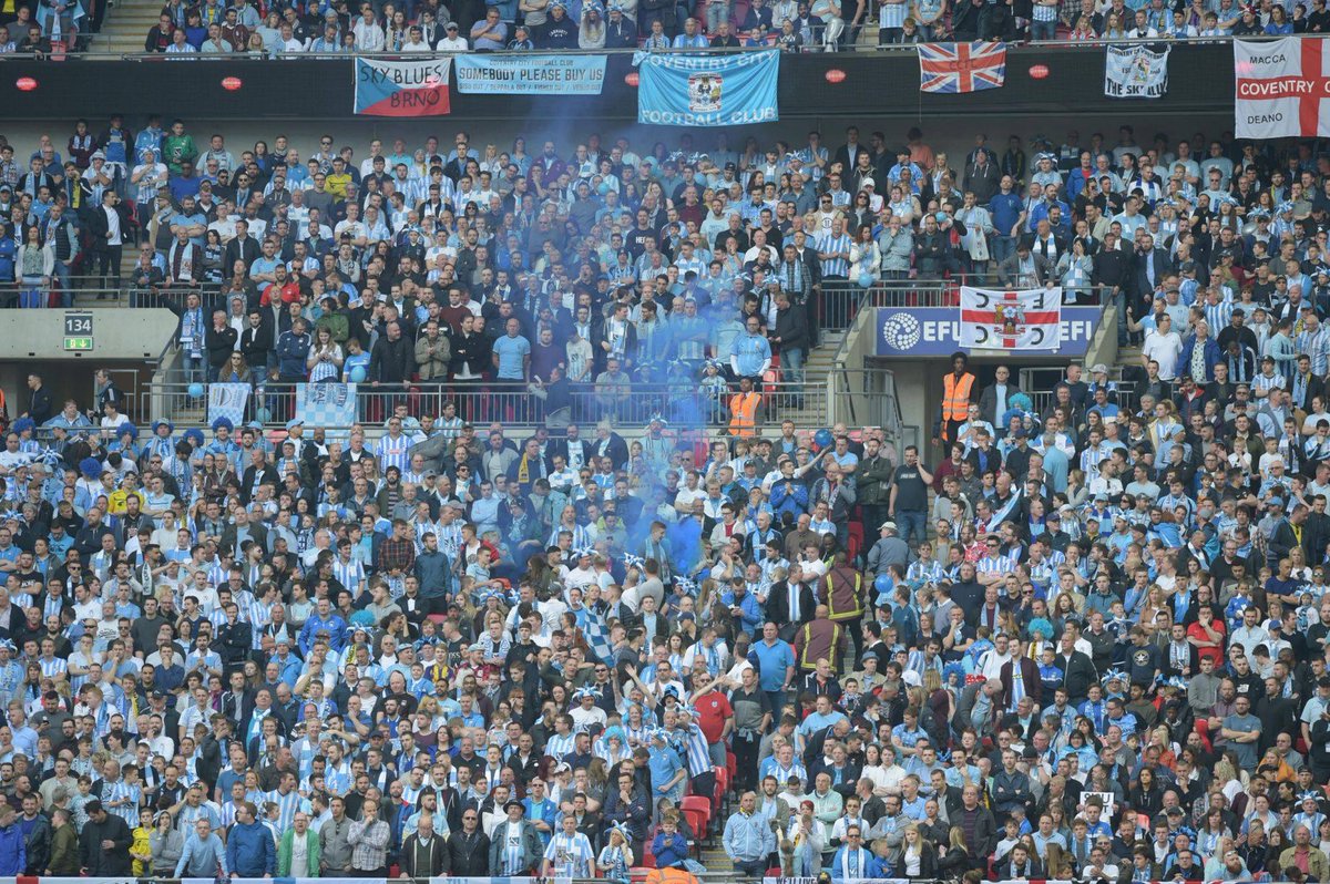 Seeing as this was now eight years ago, I'll post something too. Flew over with the Sky Blues Brno flag and a triumphant appearance at Wembley to beat Oxford. The start of the real turnaround. #PUSB