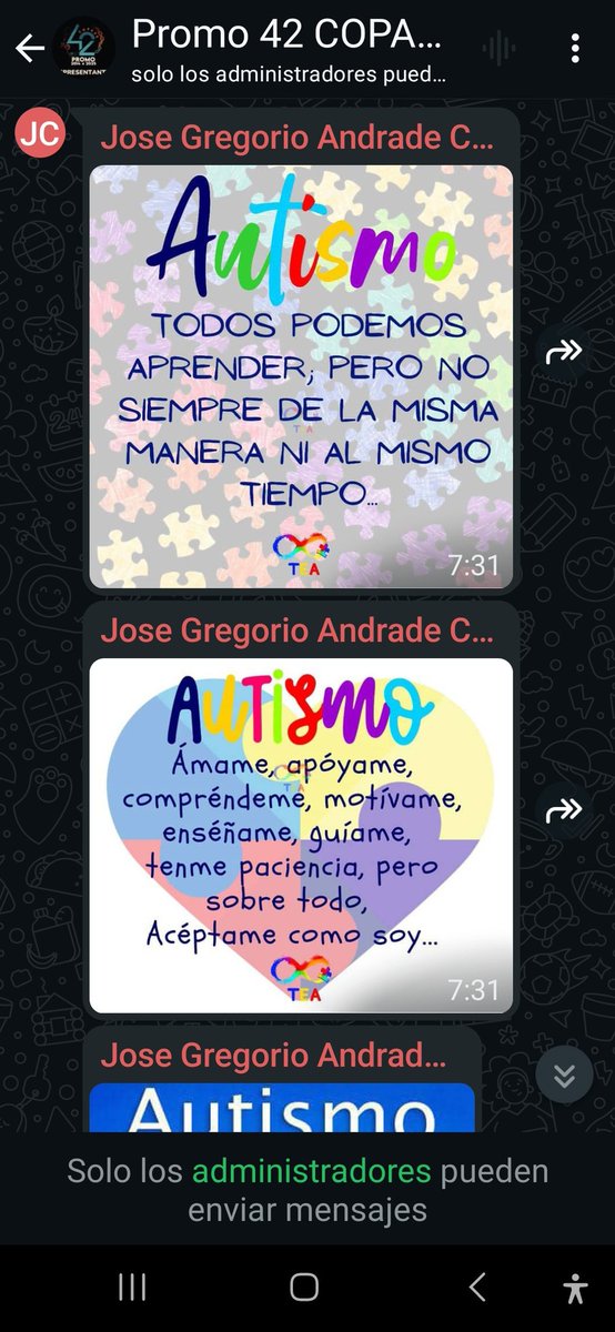 GM4group's tweet image. Con mucha Alegría les comento que logramos que éste año el colegio le diera cabida a una charla y una cartelera informativa ( ambas hechas por mi hijo)
Para sembrar conciencia sobre el Autismo en la comunidad estudiantil y profesorado. 》》》》
#AutismAwarenessMonth #AUTISMO