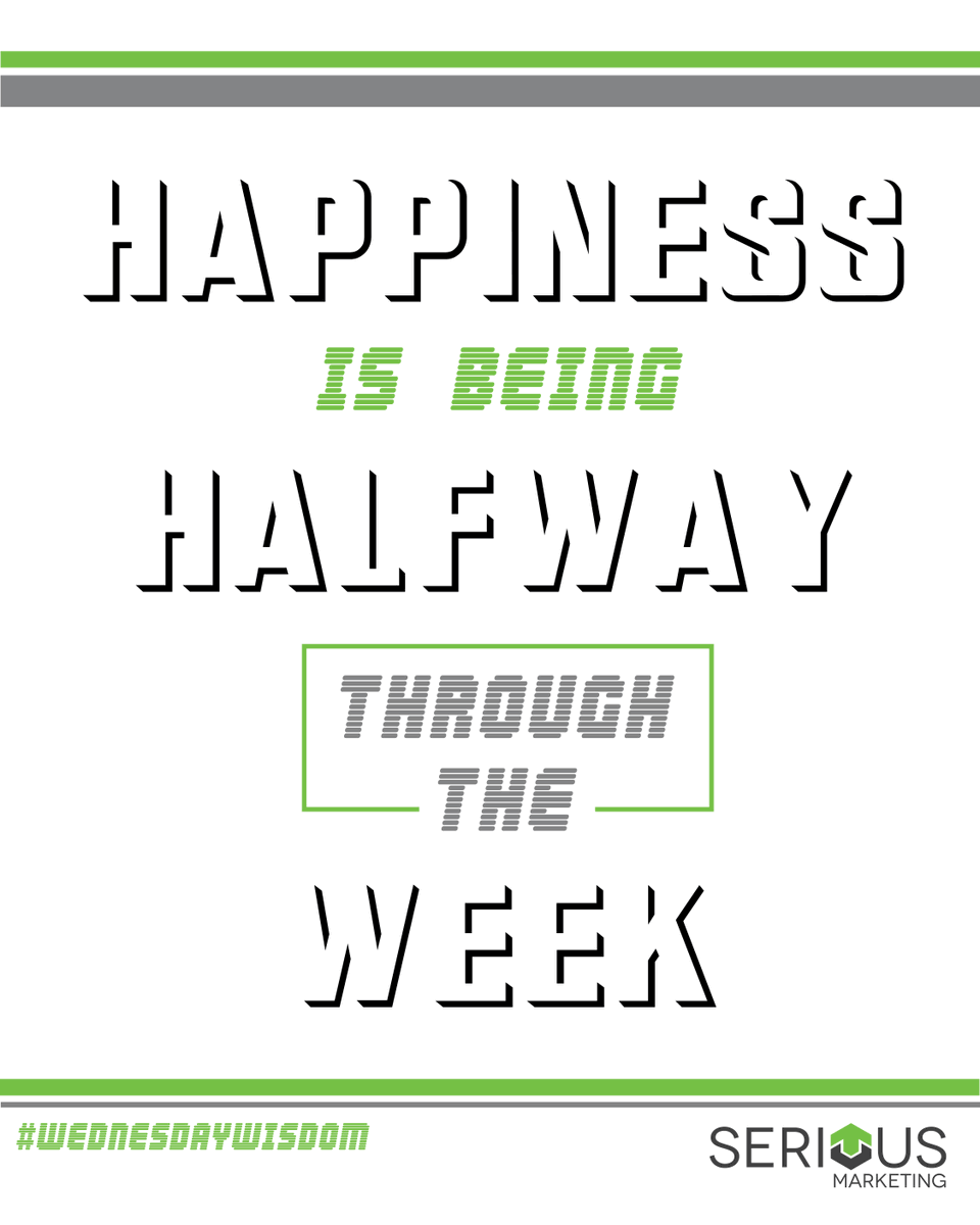 Congrats! You're halfway there! #WednesdayWisdom