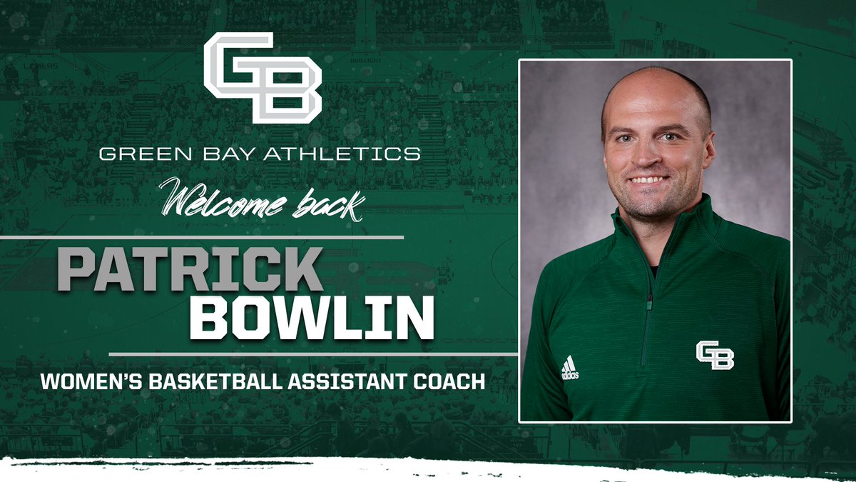 Green Bay Women’s Basketball (@gbphoenixwbb) on Twitter photo Welcome back to Titletown, <a href="/prbowlin/">Patrick Bowlin</a>! 👊
Bowlin has been named an Assistant Coach by Head Coach Kayla Karius.
📰 | tinyurl.com/5n8frmd5
#RiseWithUs Welcome back to Titletown, <a href="/prbowlin/">Patrick Bowlin</a>! 👊
Bowlin has been named an Assistant Coach by Head Coach Kayla Karius.
📰 | tinyurl.com/5n8frmd5
#RiseWithUs