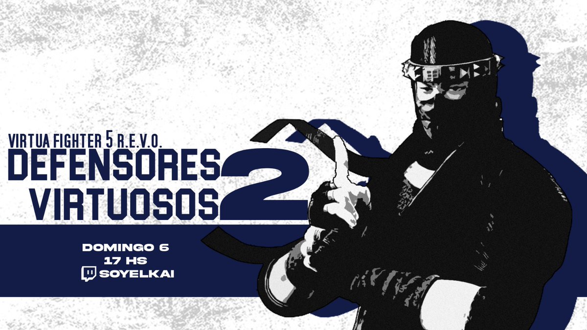 Tenemos otro domingo cargado de Virtua Fighter en una nueva edicion de Defensores Virtuosos!

🎮 Plataforma: PC  
🗓️Domingo 06/04 a las 5:00 pm (ARG) 
📝challonge.com/es/t1mjkx1l
🗺️Países permitidos: 🇦🇷 🇧🇷🇧🇴🇨🇱 🇵🇾 🇵🇪 🇺🇾

#PlayVF #PlayMoreVF #VirtuaFighter #VF5REVO