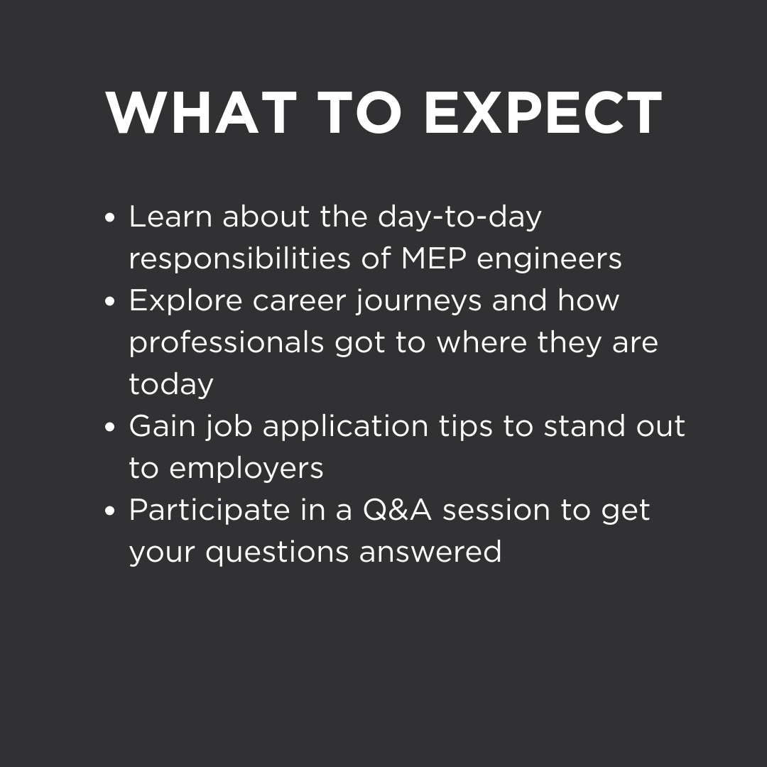 EWUCSTEM's tweet photo. Join us for an informative session with industry professionals to learn about MEP engineering, career journeys, and tips for standing out to employers!

Be sure to register below for full event details:
https://t.co/0DFAEPTAyC https://t.co/PI4k7ii6S0
