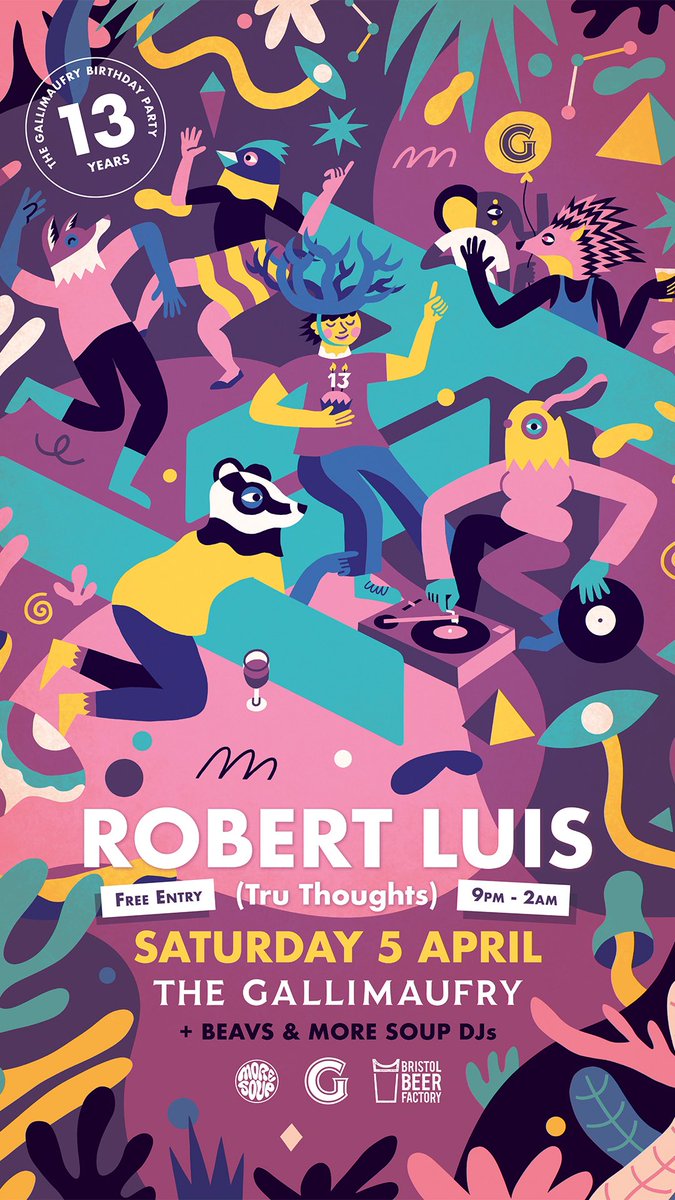 Tru Thoughts (@tru_thoughts) on Twitter photo Good people, great music; a celebration of independence + a spectrum of sounds | SAT 5th APRIL | BRISTOL
Over the last year <a href="/TheGalliBristol/">The Gallimaufry</a> have showcased Tru Thoughts acts live including <a href="/Sly5thAve/">Sylvester Onyejiaka</a>, <a href="/StevenBami/">Steven Bamidele</a> & <a href="/Anchorsong/">Anchorsong</a>
Check out founder/A&R DJ <a href="/ROBERTLUIS/">ROBERT LUIS - Tru Thoughts</a> this weekend! Good people, great music; a celebration of independence + a spectrum of sounds | SAT 5th APRIL | BRISTOL
Over the last year <a href="/TheGalliBristol/">The Gallimaufry</a> have showcased Tru Thoughts acts live including <a href="/Sly5thAve/">Sylvester Onyejiaka</a>, <a href="/StevenBami/">Steven Bamidele</a> & <a href="/Anchorsong/">Anchorsong</a>
Check out founder/A&R DJ <a href="/ROBERTLUIS/">ROBERT LUIS - Tru Thoughts</a> this weekend!