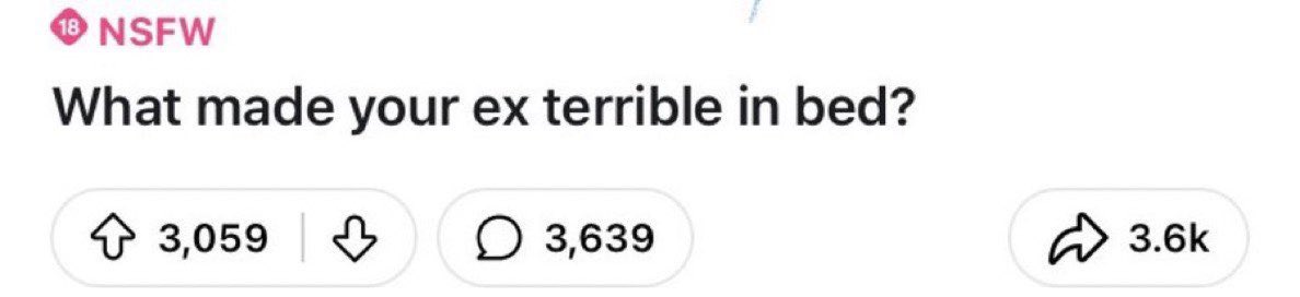 idanpapii's tweet photo. People were asked “What made your ex terrible in bed?” the replies will make your day 😭😂💔

A thread 🧵 https://t.co/J98AgQ51bk