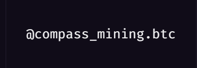 OnlyWithCrypto's tweet photo. For Sale: Bitcoin Domain @compass_mining.btc (Compass Mining, Bitcoin Mining Services) Get it for: 1 BTC https://t.co/cARBTYf4IR
#Bitcoin $BTC #Crypto #BitcoinDomains #BTC #CompassMining #CryptoMining #Blockchain https://t.co/FbWkziNzUD