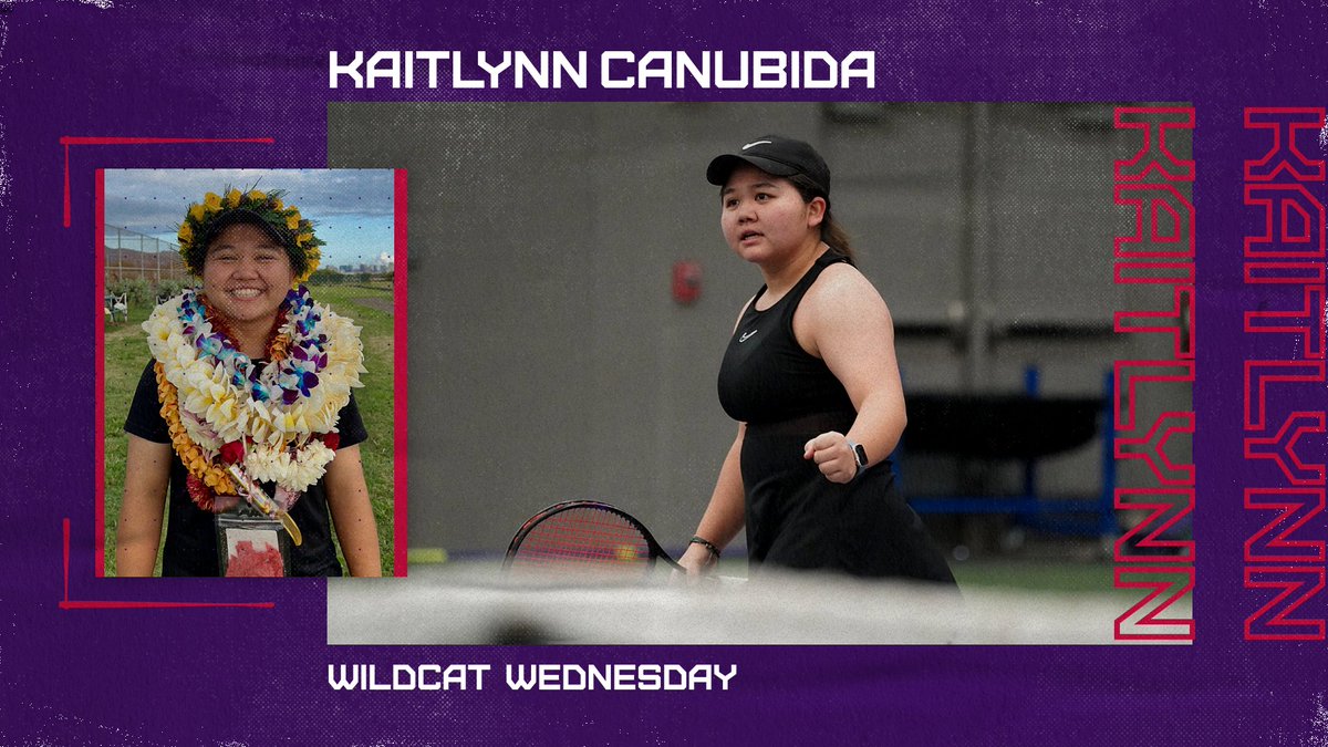 You know what time it is! Sophomore, Kaitlynn Canubida is the star of today's Wildcat Wednesday. Kaitlyn is an amazing teammate and a fierce competitor. Check out our insta to learn more about her! Go cats 💜❤️