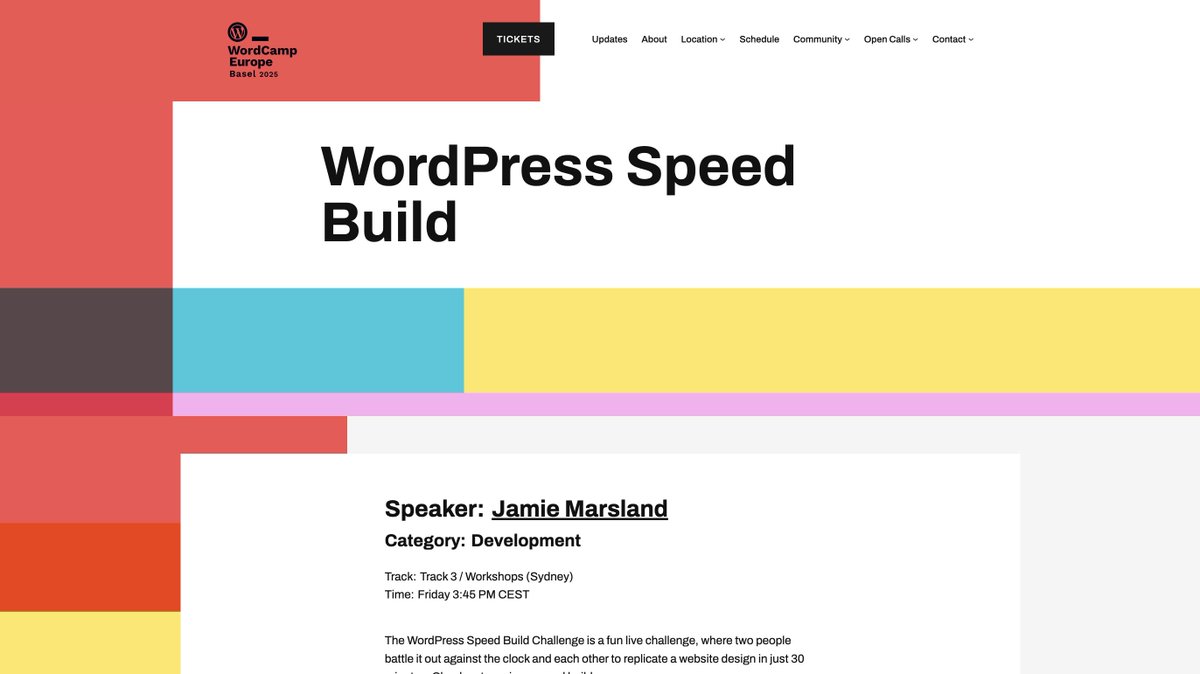 pootlepress's tweet photo. I'm bringing the WordPress Speed Build Challenge to Basel for @WCEurope 🚀
Want to take part or have ideas for what you'd like to see?
Drop me a message — I'd love to hear from you.
#WCEU #WordPress #SpeedBuildChallenge https://t.co/LYo9QqhWgW