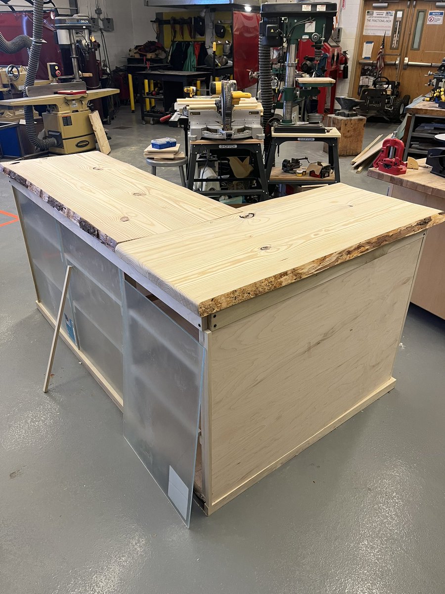 Peru CSD’s Mechanical Technology class just finished their team project of building a new cabinet for the school store!