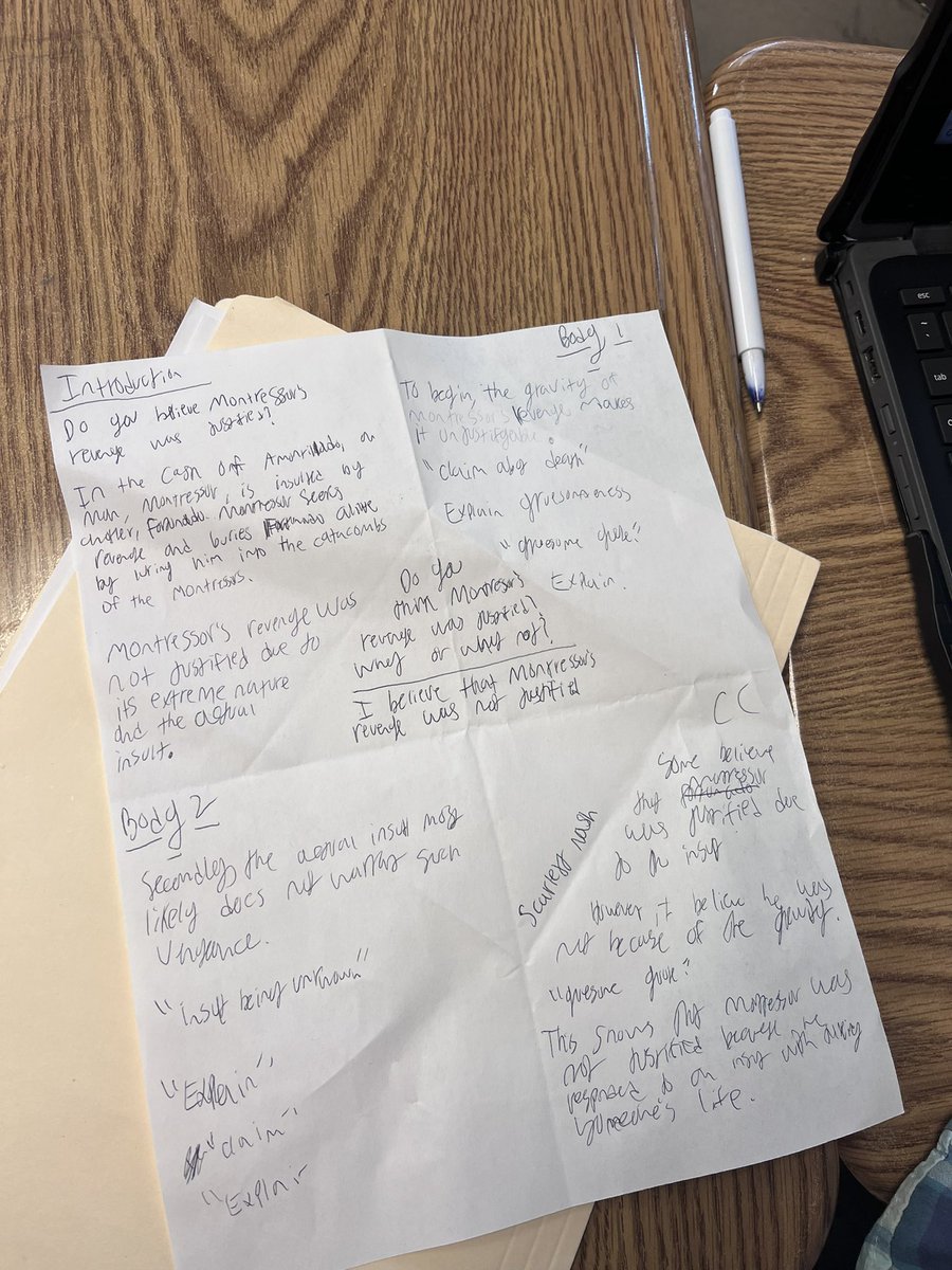 DrMacyJ's tweet image. Our 7th graders are mastering argumentative planning! From brainstorming claims to structuring counterarguments, they’re learning to think critically and support their ideas with evidence. #MiddleSchoolWriting #ArgumentativeSkills