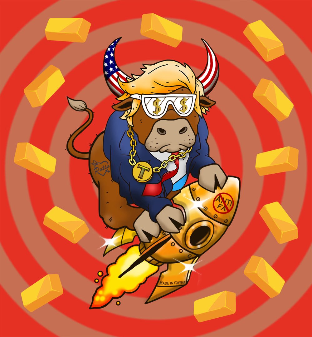 Wall St Bulls (@wallstbullsnft) on Twitter photo Liberation Day.
<a href="/realDonaldTrump/">Donald J. Trump</a> slapped tariffs on breakfast.
I just ate a cold hot dog, rejected three WETH offers, and told the herd we’re winning.
God bless America. Liberation Day.
<a href="/realDonaldTrump/">Donald J. Trump</a> slapped tariffs on breakfast.
I just ate a cold hot dog, rejected three WETH offers, and told the herd we’re winning.
God bless America.