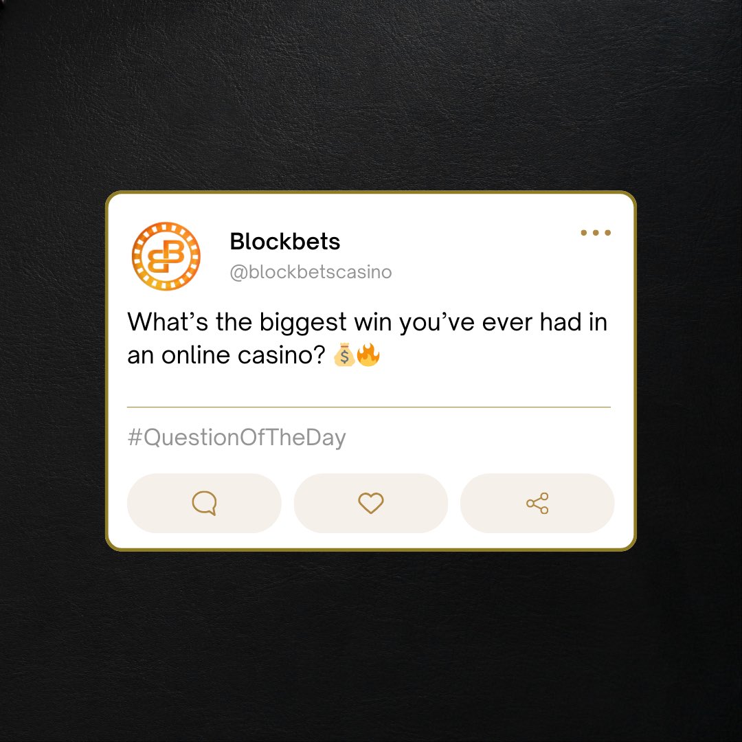 BlockBetsClub's tweet photo. 💰 What’s your biggest online casino win? Share your best jackpot moment! 🎰🔥 #BlockBets #Bitcoin #CryptoCasino #BigWins https://t.co/GyPRL0okqv