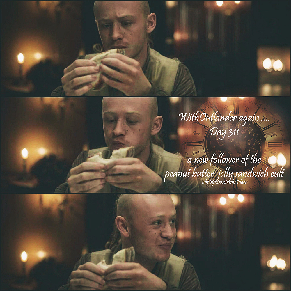 OutlandishScot's tweet photo. Today’s last April 2nd #Outlander National Peanut Butter & Jelly Day rerun is another from @SassenachPlace; @JohnBell #NationalPBJDay #NationalPeanutButterAndJellyDay https://t.co/bL8147mXl7
