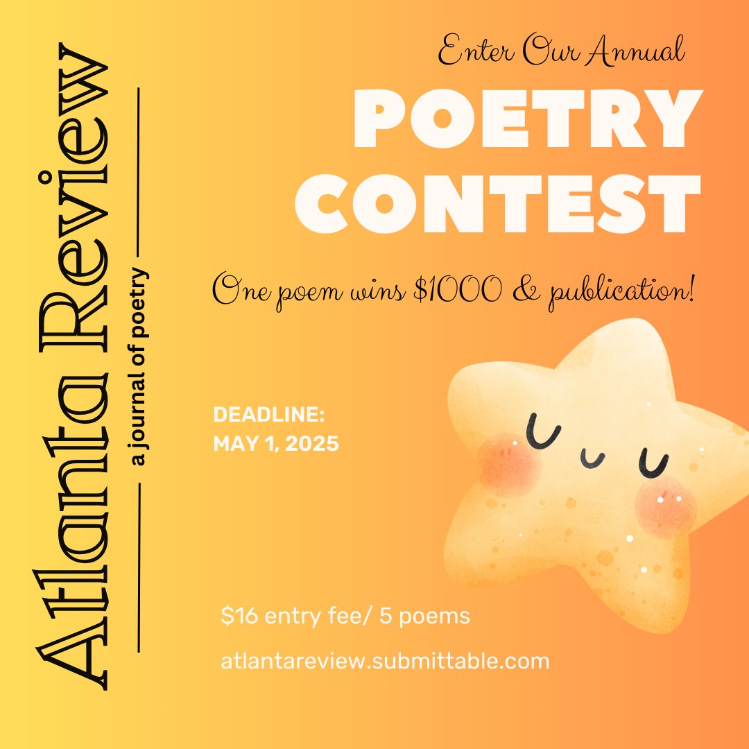 Send us your work!  We can't wait to read it!  atlantareview.submittable.com