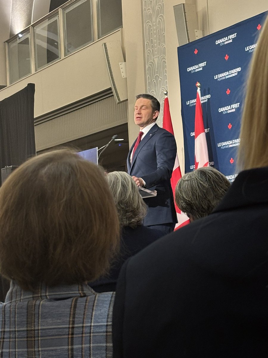Had the privilege to hear Pierre Poilievre this morning in Toronto. Powerful speech highlighting how a Conservative government will build a stronger economy for generations to come. #CanadaFirst #cdnpoli
