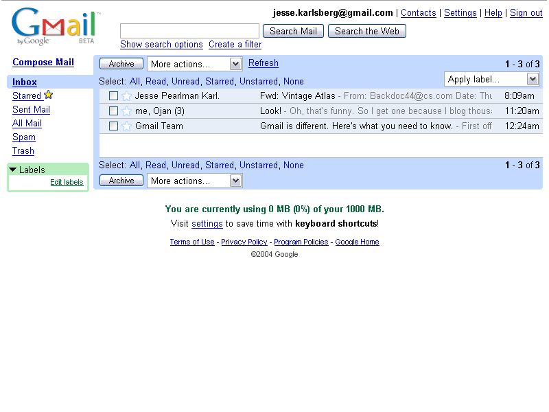 Feliz 21º aniversário para o Gmail!
Em 1º de abril de 2004, o Gmail foi lançado.
#HistóriaDaInternet #InternetHistory