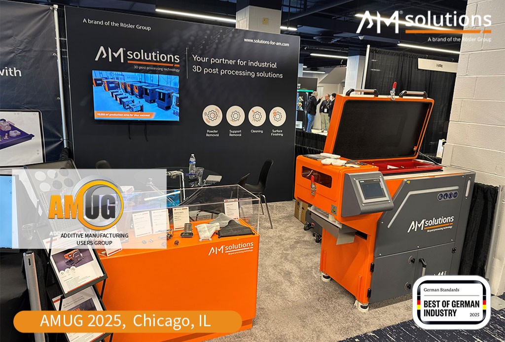 RoslerUsa's tweet image. Thank you, AMUG 2025! 🙌
 We loved connecting with everyone at Booth 85. Let’s keep the conversation going, contact us today: M.Morosoff@rosler.com
 #AMUG2025 #3DPostProcessing #AMSolutions