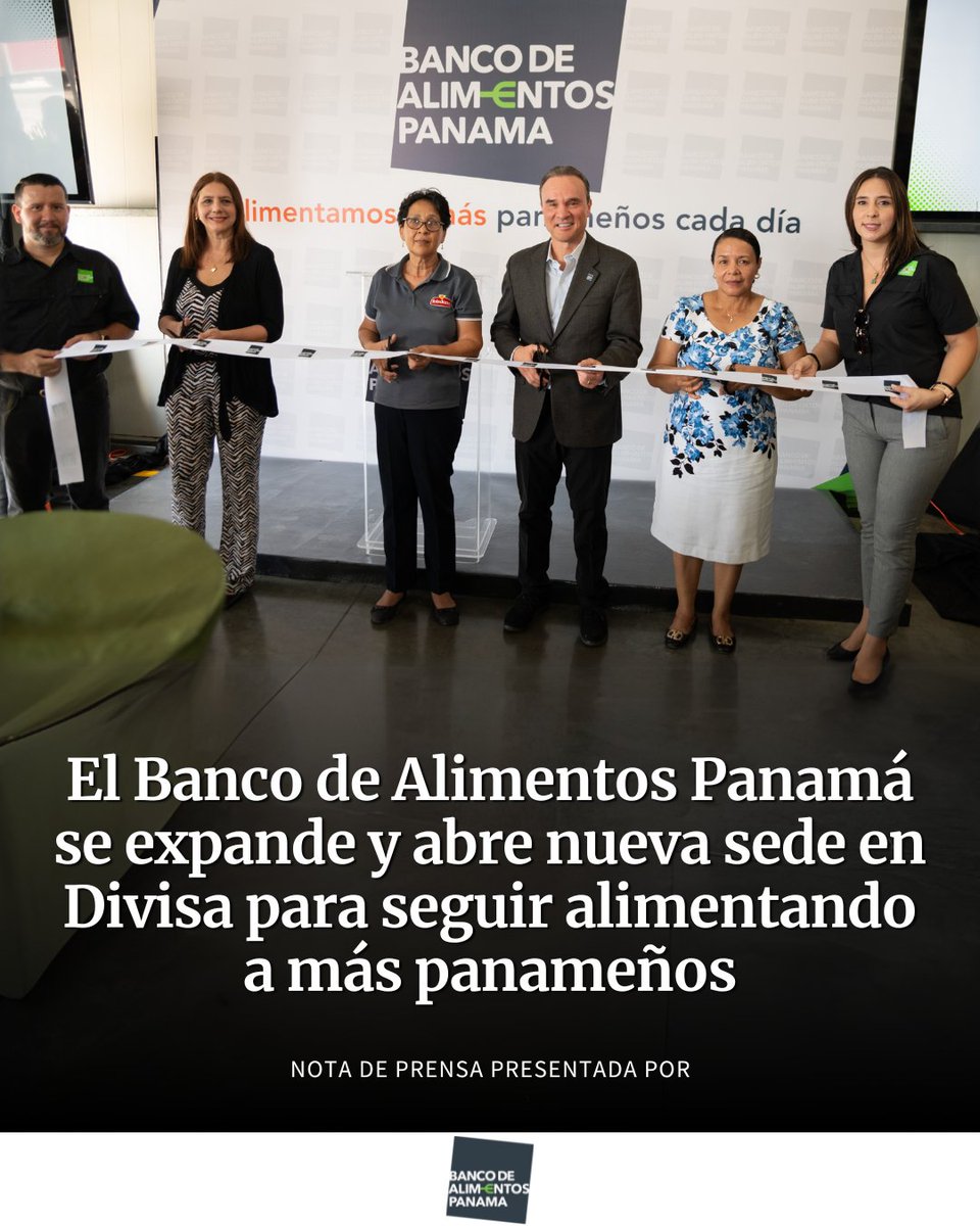 El Banco de Alimentos Panamá (BAP) anuncia la apertura de su nueva sede en Divisa. 

Más información en la #NotadePrensa presentada por <a href="/banalimentospty/">Banco Alimentos PTY</a>  

prensa.com/notas-de-prens…