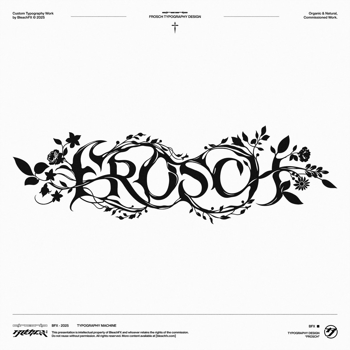 BleachFX's tweet photo. frosch - organic typography design 🌿🍃 https://t.co/u39YQF0Mkj