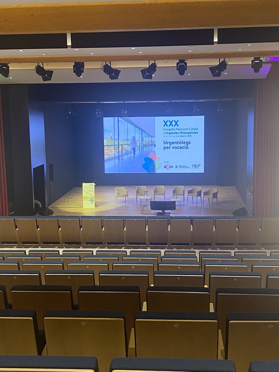 Tot a punt pel #congresurgencies2025 #socmue

Us esperem demà a @fundaciosanitariamollet ‼️