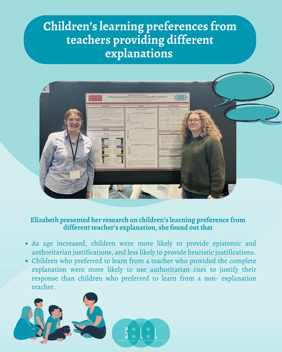 Shoutout to our amazing RAs (names below) for representing us at the EPA conference in New York! 📷 📷 It is truly inspiring to see such dedication to see what they achieved. We’re so proud to have them in our lab! #sociallearninglab #bostonuniversity