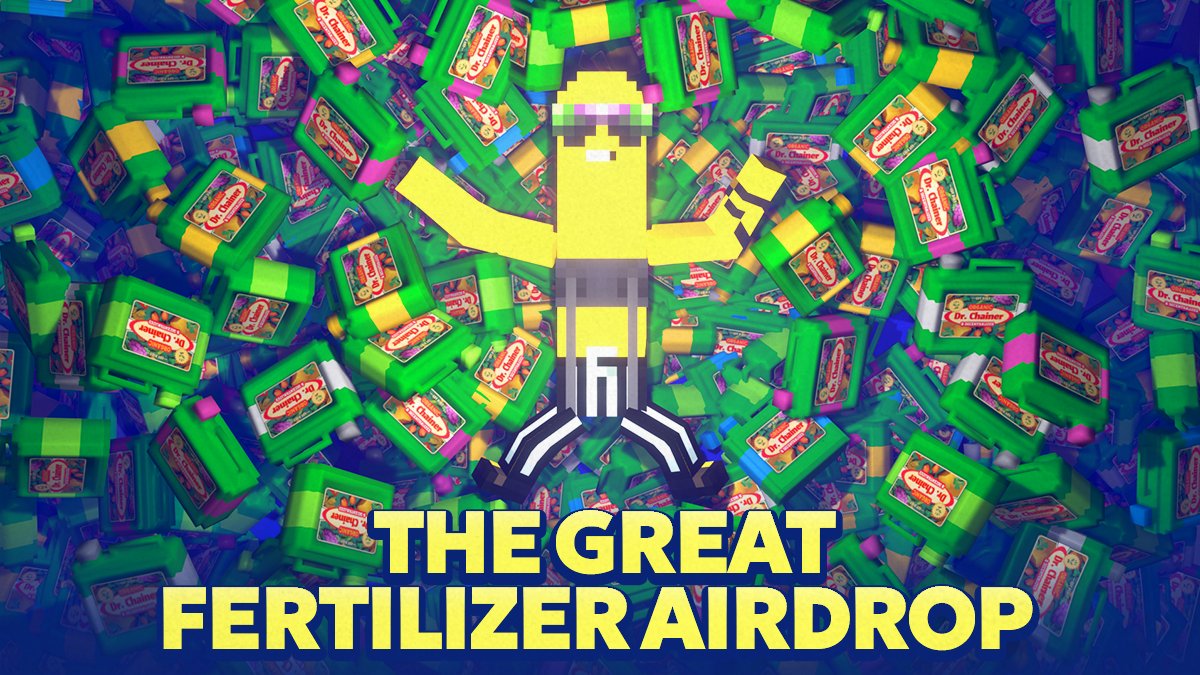 ChainersGame's tweet image. 📦🌱FERTILIZER #AIRDROP ALERT! 🌱📦

Your farm&apos;s secret weapon is here, friend—and it&apos;s yours for the taking! 👨‍🌾
🏆 10 winners — 25 fertilizers EACH 🏆

Here&apos;s how to snag it:
💚 Follow @ChainersGame
💚 RT and LIKE this post
💚 Share your go-to real-life fertilizer (seriously, no…