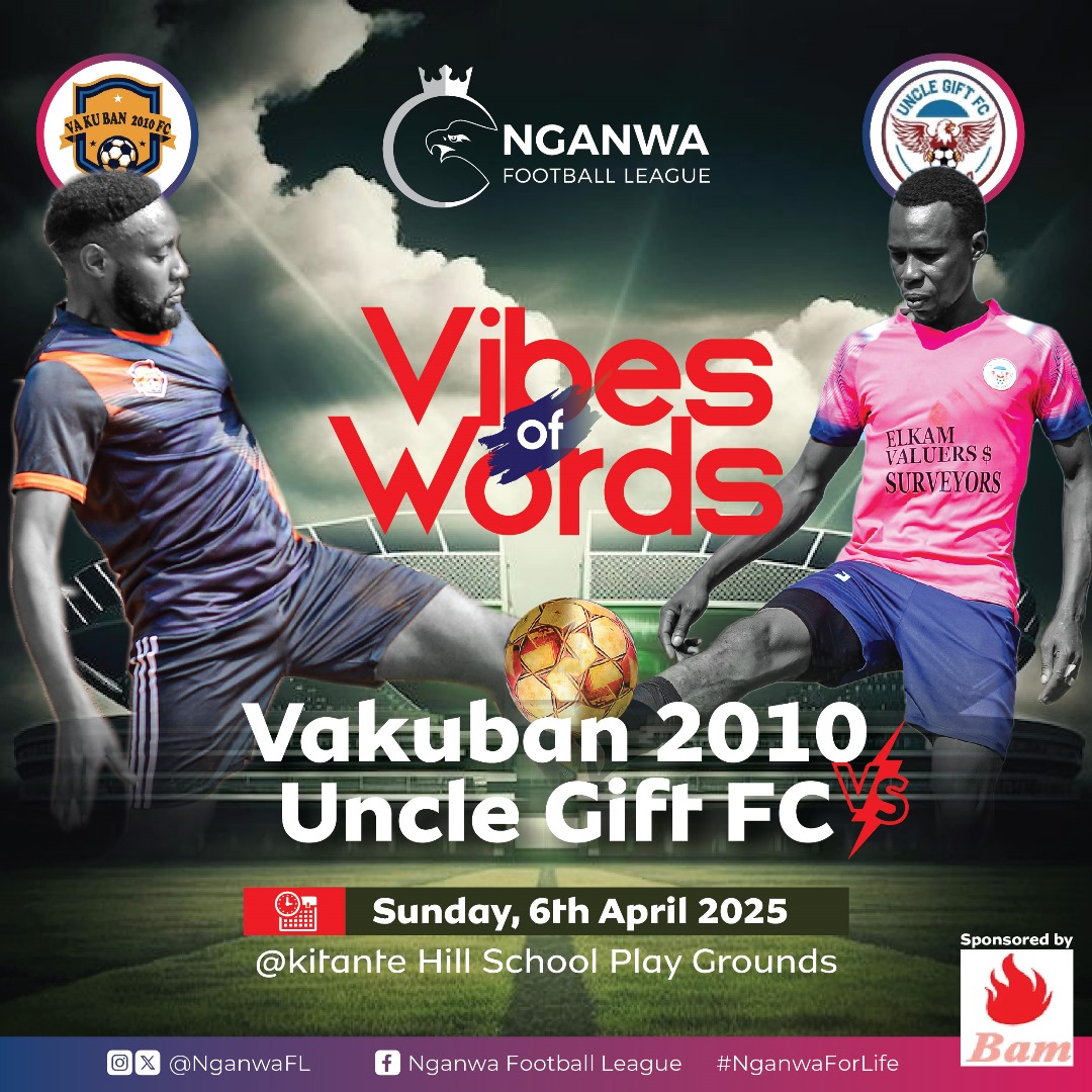Nganwa Football League (@nganwafl) on Twitter photo The stage is set...Let the talking be settled at Kitante Hill this Sunday..over to u <a href="/VaaKuBanFC/">Vaa Ku Ban</a> & <a href="/UncleGiftFC/">Uncle Gift FC</a> The stage is set...Let the talking be settled at Kitante Hill this Sunday..over to u <a href="/VaaKuBanFC/">Vaa Ku Ban</a> & <a href="/UncleGiftFC/">Uncle Gift FC</a>