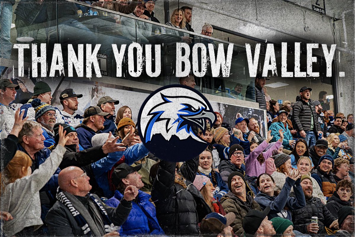 Thank you to the ENTIRE Bow Valley for your unwavering support throughout the AJHL season and playoffs! The passion, energy, and dedication in this community have made this season one to remember. We hope we made you proud &amp; look forward to next season! #bowvalleybestvalley