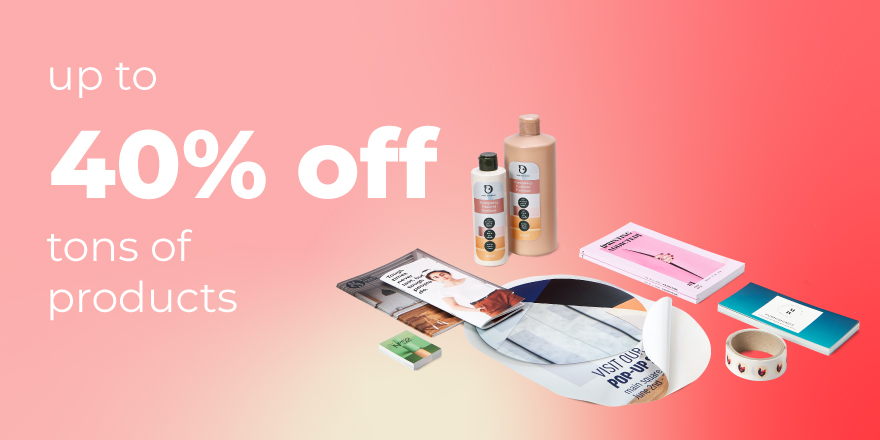 Personalise your communication – up to 40% off!
pixartprinting.co.uk