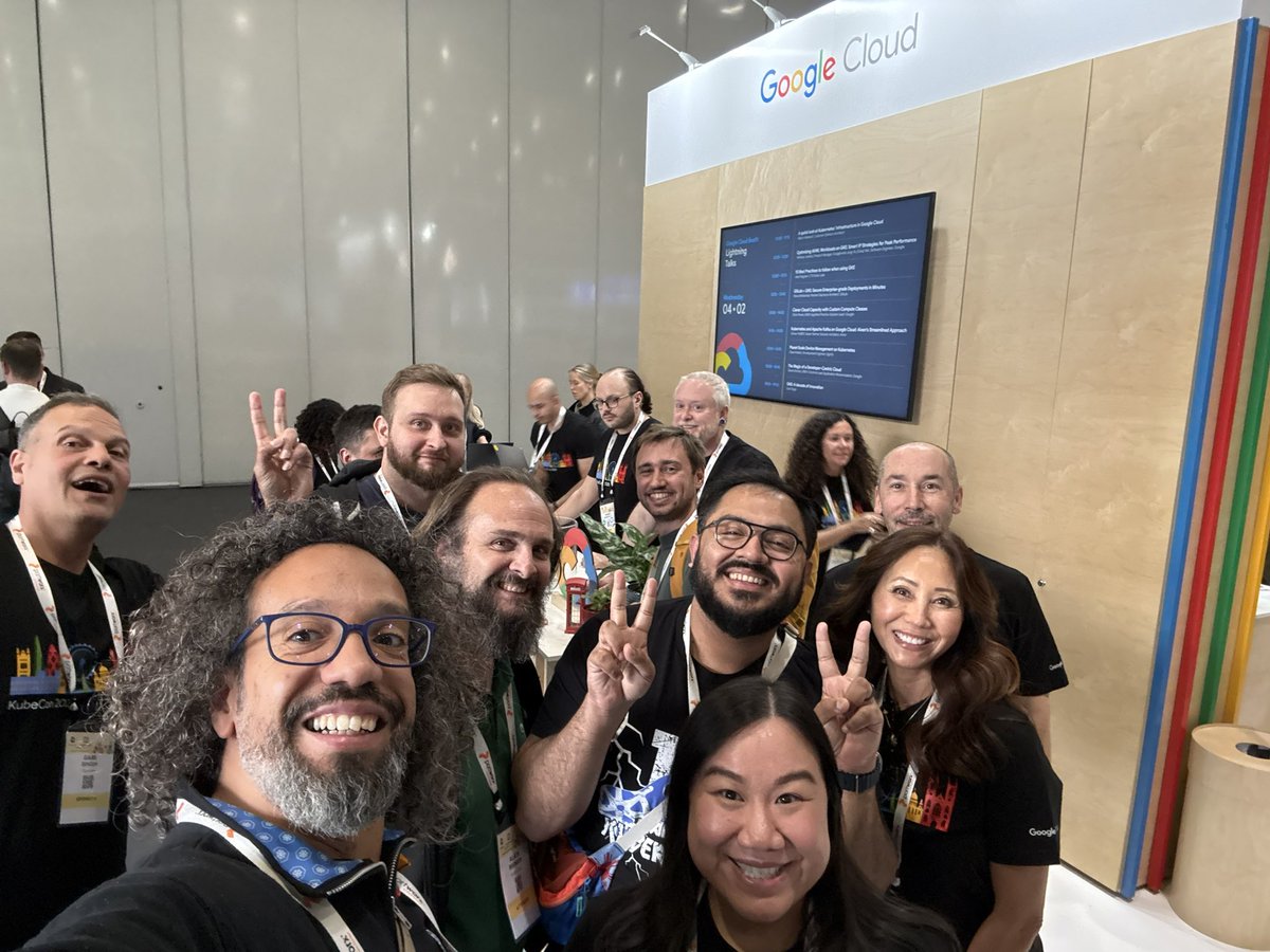 Day 1 of #KubeCon is in full swing 🚀

Join us at the #GoogleCloud Booth S100 for demos, tech talks and to play our Cloud Runner Game 🎮

#GoogleCloud #GKE #Kubernetes