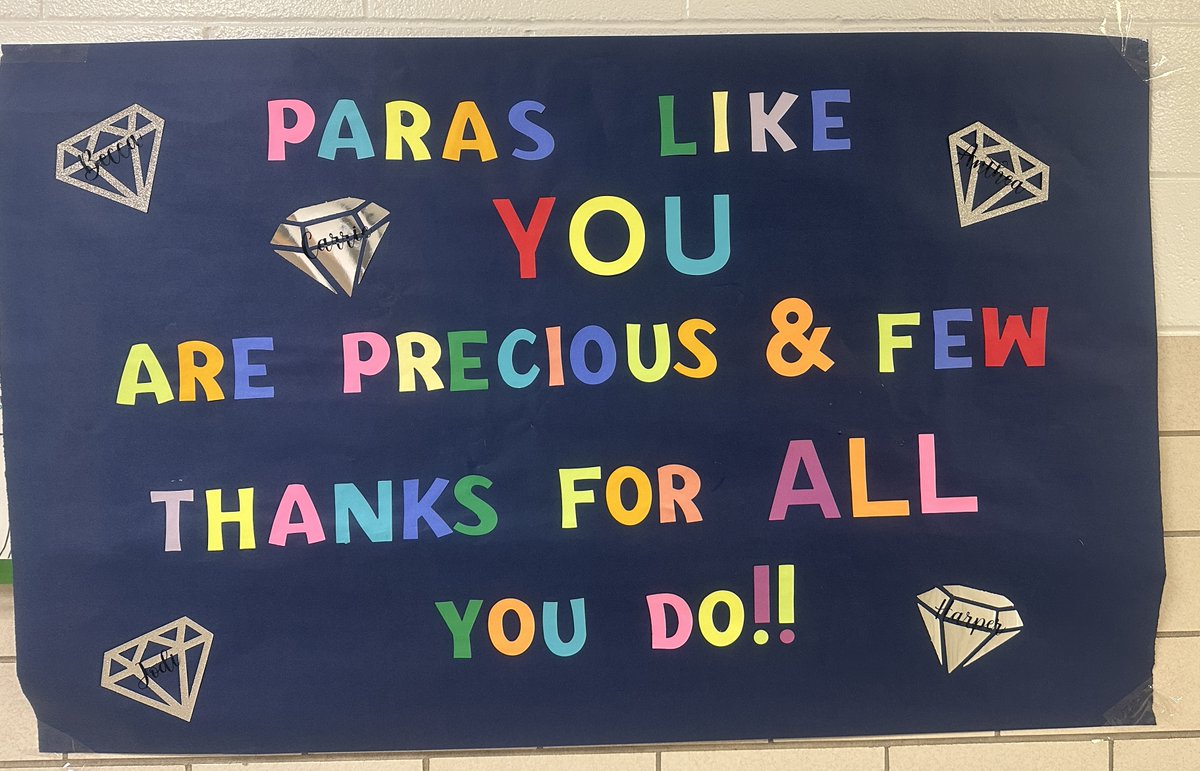Para Appreciation Day is April 2nd. We want to give a HUGE shoutout to our amazing Para educators at Pound Middle School and around the district. Thank you all you do!