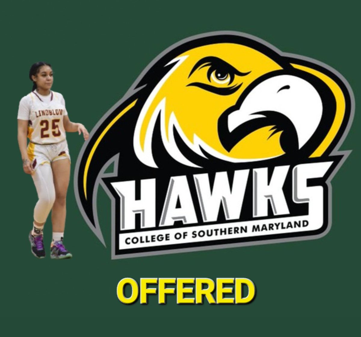 Olivia J. Nickson (Liv, O, O.J., Livy) 🏀 (@olivianickson1) on Twitter photo After a great conversation with <a href="/CoachDJMuhammad/">Davon Muhammad</a>, I am excited to have been offered an opportunity to play for the Southern Maryland Hawks. 🏀 <a href="/Csmd_wbb/">College of Southern Maryland Women’s Basketball</a> Thank you, Coach Muhammad for taking the time to speak with me about the program. 🙏🏽 #notcommitted After a great conversation with <a href="/CoachDJMuhammad/">Davon Muhammad</a>, I am excited to have been offered an opportunity to play for the Southern Maryland Hawks. 🏀 <a href="/Csmd_wbb/">College of Southern Maryland Women’s Basketball</a> Thank you, Coach Muhammad for taking the time to speak with me about the program. 🙏🏽 #notcommitted