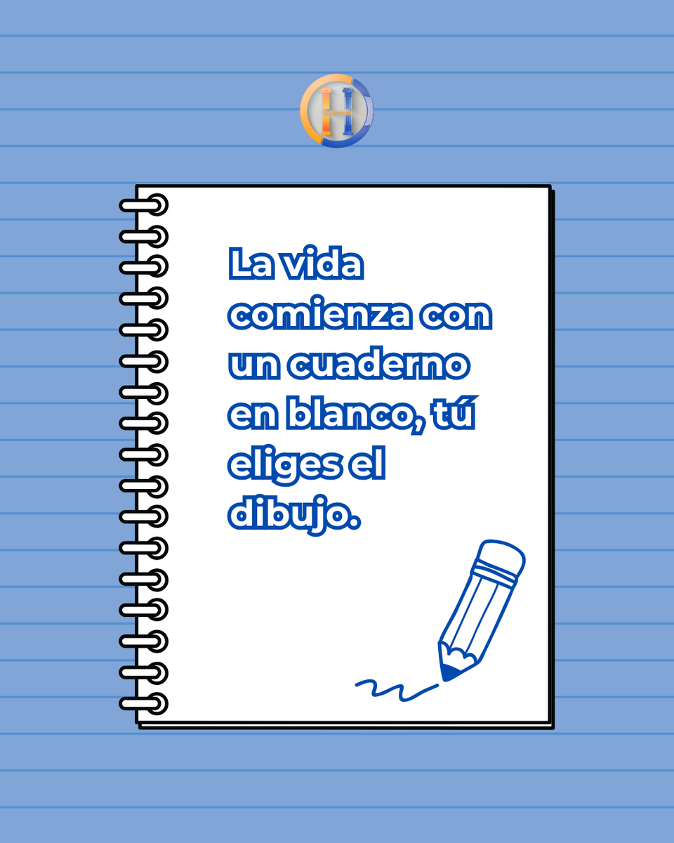 💙 La vida es un cuaderno en blanco, tú eliges el dibujo.

📌 Toma el control y diseña la vida que deseas.

#SaludMental #CrecimientoPersonal #BienestarEmocional