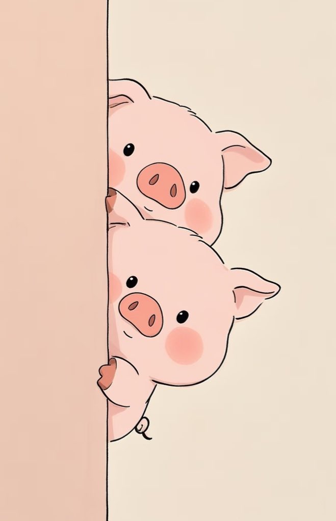 MR155551's tweet photo. 此时有③只🐷在对视～ https://t.co/jSMFS3IKG2