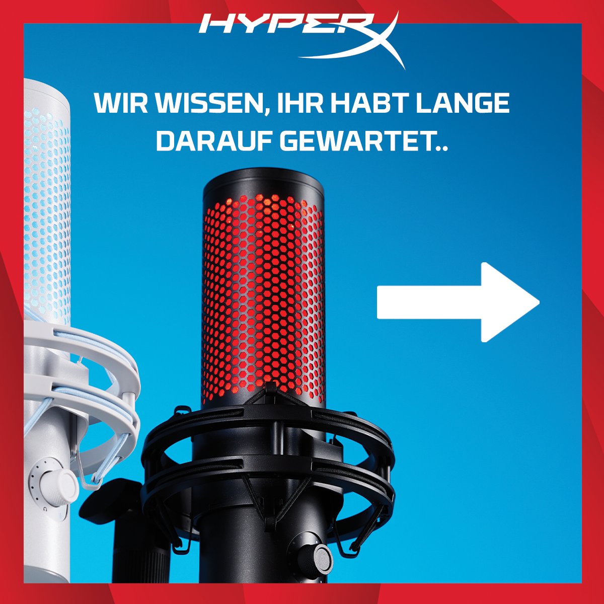 HyperXDe's tweet image. Wir haben da eine kleine Überraschung für euch! 🤭 Das Quadcast 2 gibt es nun auch in Weiß!! Dürfen wir euch vorstellen: das Quadcast 2 Frost! 🤍 Ab sofort auf unserer Webseite verfügbar! 🔥
Wer braucht unbedingt auch eins?! 😍
#HyperX #HyperXFamily #Quadcast2 #newproduct