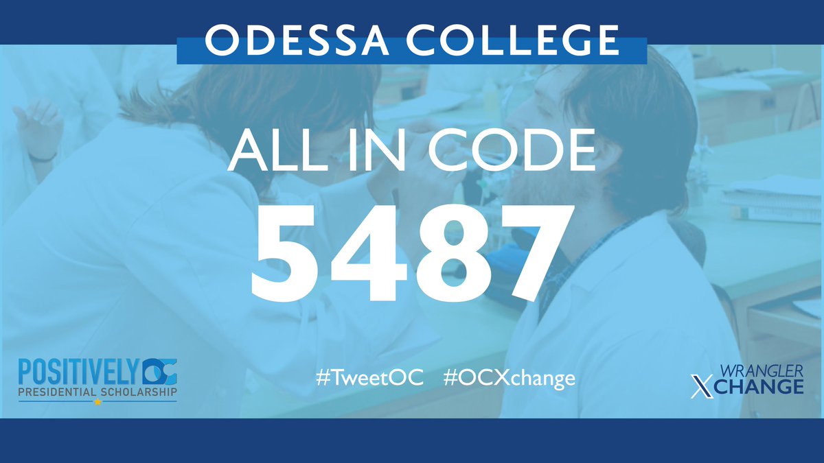 OdessaCollege's tweet image. Here&apos;s this week&apos;s All In Code!
We&apos;ll see you next time, Wranglers! #TweetOC #OCXchange @PositivelyOC
