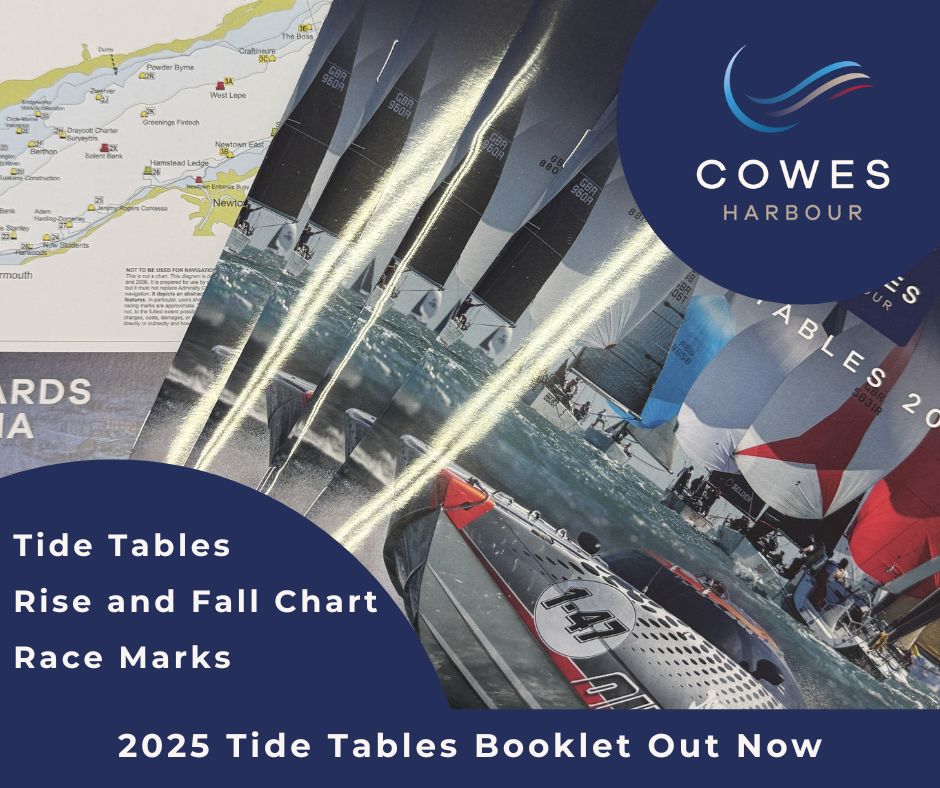 🌊⚓ Get ready for the 2025 season! ⚓🌊

The 2025 Tide Tables are here! 📖🌊

📍 Available now at:
✅ Harbour Office
✅ Shepards Marina
✅ Kingston Boatyard
Stop by and grab yours today! ⛵🌅 #CowesHarbour #SailingSeason #TideTables2025