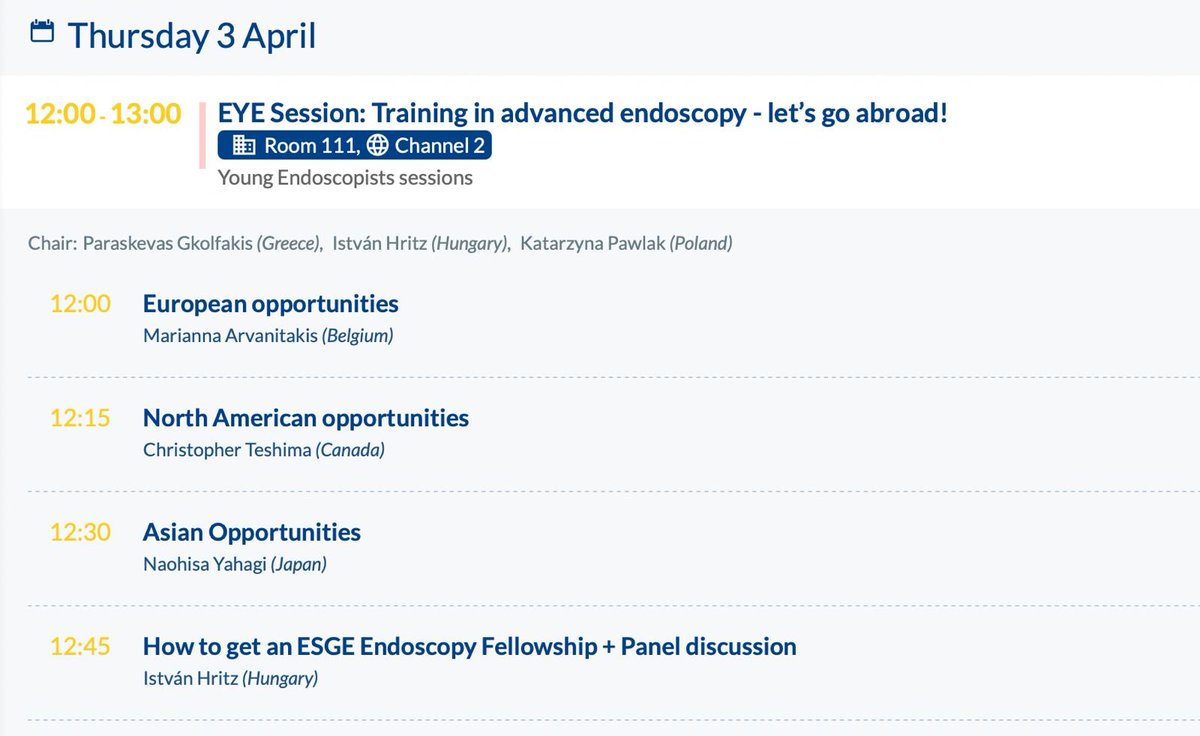 🔜¡Faltan menos de 24 horas para que comiencen los #ESGEDays2025!⏳
☀️Mañana al mediodía tendrá lugar una sesión sobre TRAINING IN ADVANCED ENDOSCOPY,🗣️¡con ponentes de Europa, US y Asia! 🌍Será un pequeño aperitivo sobre la temática del próximo webinar del Grupo Joven de