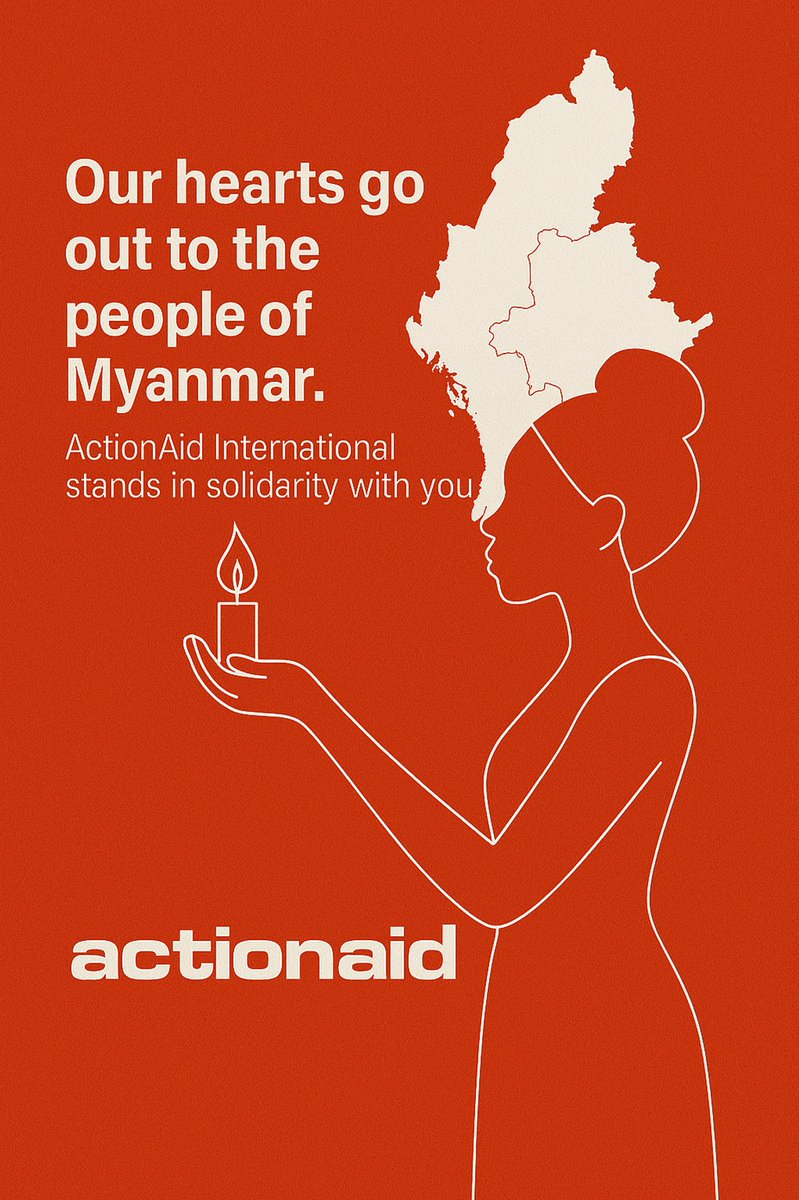 Our hearts go out to the people of #Myanmar affected by the devastating #earthquake.

At <a href="/ActionAid/">ActionAid</a> International, we stand in deep solidarity with all those impacted. As a global community, we understand the profound pain, fear, and uncertainty that follow such tragedies. From