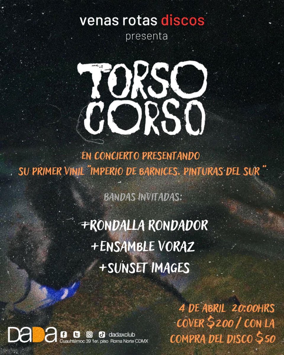 al_prats's tweet photo. Los maestros de #TorsoCorso de visita en #Radio667…

Escuchen en formato podcast on demand vía Spotify o Mixcloud la chidísima entrevista que tuvimos, compren el vinilo de “Imperio de Barnices. Pinturas del Sur” y vayan a sus conciertos.

@codigo21_radio 
#LoQueTienesQueEscuchar https://t.co/OUdfRc84gd