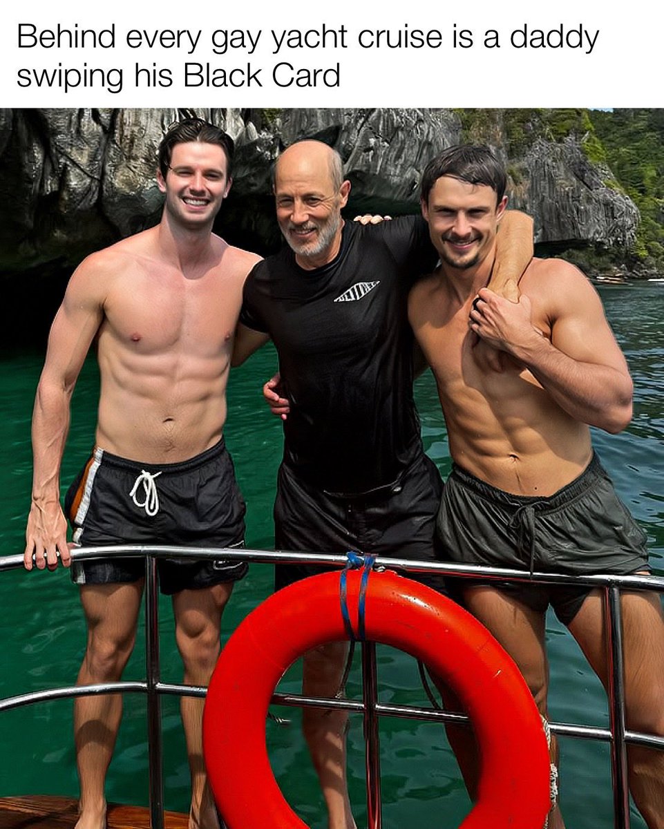 Bald daddies always have a good time