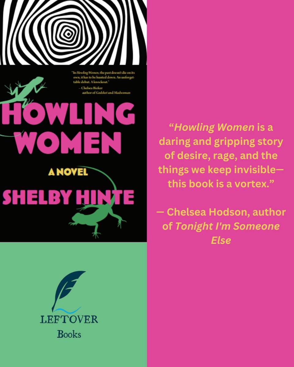 Shelby Hinte (@shelbyhinte) on Twitter photo HOWLING WOMEN is out this month so it's time to share more blurbs from writers I admire.
Everything <a href="/ChelseaHodson/">Chelsea Hodson</a> does is gold. I finished the draft of HW I sent <a href="/LEFTOVERBOOKS/">LEFTOVER Books</a> in her morning writing club, so feels very special that she read the book & supported it! 🖤🌀 HOWLING WOMEN is out this month so it's time to share more blurbs from writers I admire.
Everything <a href="/ChelseaHodson/">Chelsea Hodson</a> does is gold. I finished the draft of HW I sent <a href="/LEFTOVERBOOKS/">LEFTOVER Books</a> in her morning writing club, so feels very special that she read the book & supported it! 🖤🌀