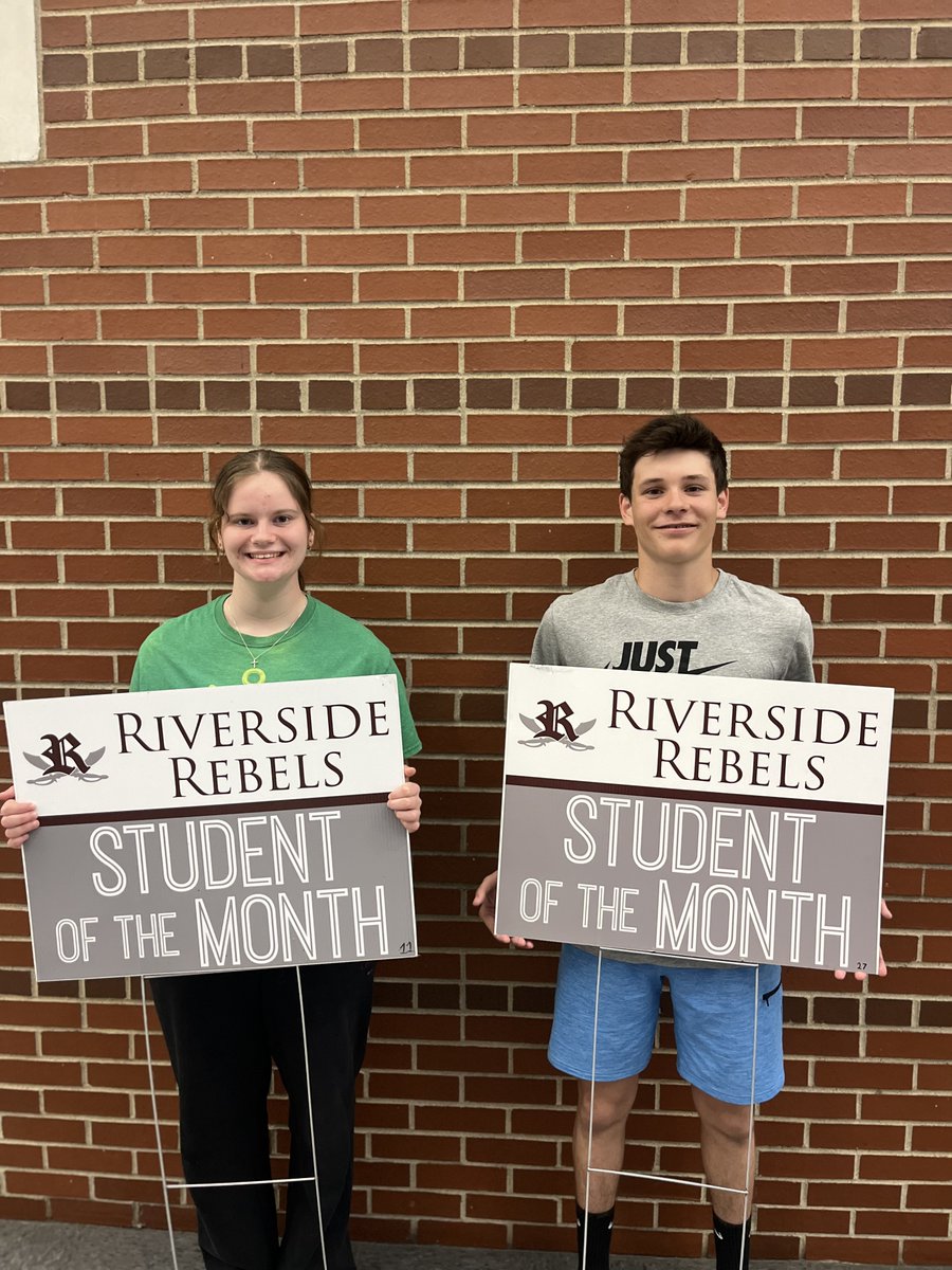 Congratulations to our March Students of the Month!
Jr. High - Aadan Reed and Arden Vaughn
Sr. High - Lindee Mulholland and Hunter Sawyer
