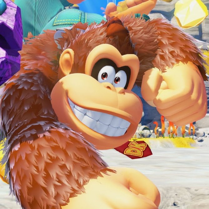 NinTextual's tweet image. You can love the original design but you have to admit that the new DK design is really charming!