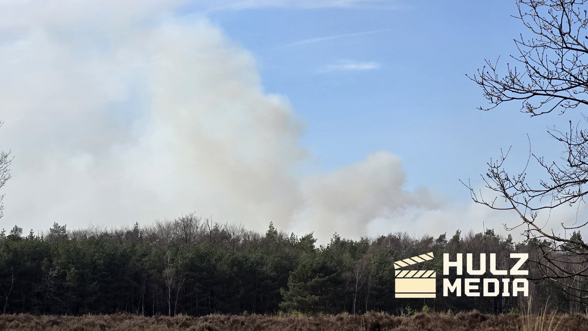 Zeer grote brand op militair terrein 't Harde