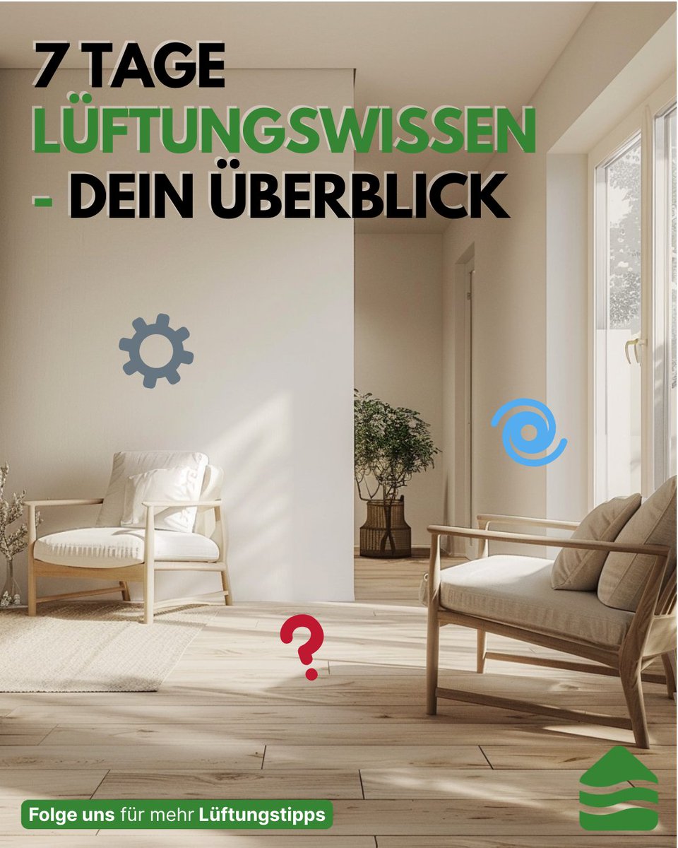 luftbudeGmbH's tweet image. 7 Tage = 7 Fakten zur Wohnraumlüftung 💨

✅ Frische Luft
 ✅Weniger Schimmel
 ✅Energie sparen
 ✅Zentrale vs. dezentrale Systeme
 ✅Selbst-Check

Folge uns für mehr!

#lüftungswissen #wohnraumlüftung #1MinuteLuft